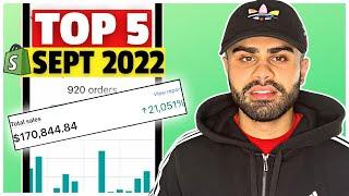 ⭐️ TOP 5 WINNING PRODUCTS TO SELL IN SEPTEMBER 2022 | SHOPIFY DROPSHIPPING