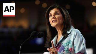 Nikki Haley boosts Trump and blasts Biden at the RNC on foreign policy issues