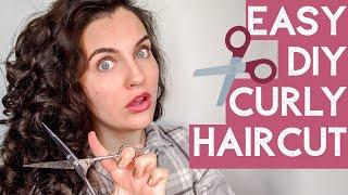 EASY DIY HAIRCUT FOR CURLY HAIR