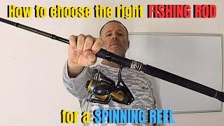 How to choose the right FISHING ROD for a SPINNING REEL