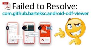 PdfViewer - Failed to resolve: com.github.barteksc:android-pdf-viewer - Problem Solved