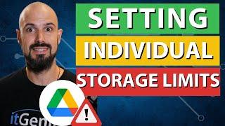 Set Individual Storage Limits for Users in Google Drive