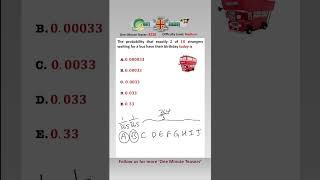 What is the Probability that Today is the Birthday of Exactly Two People in a Queue? #probability