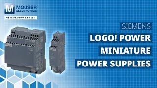 Siemens LOGO!Power Miniature Power Supplies: New Product Brief | Mouser Electronics