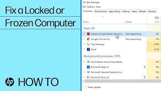 Fix a Computer That Is Locked Up or Frozen | HP Computers | HP Support