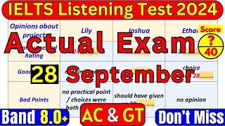 8 August, 11 August & 24 August 2024 IELTS Listening Test With Answers | IELTS LISTENING | IDP & BC