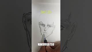 Drawing everyday until i hit 1000 subs || drawing kira#anime #shorts #art #anime #viral #art