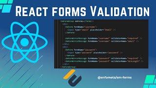 Validate Forms in React JS with Functional Components (Part 1)