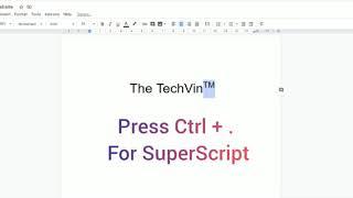 KeyBoard Shortcut to do SuperScript in Google Docs