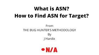 What is ASN? | How to find ASN for Target? | Not Applicable | Bug Bounty Tips