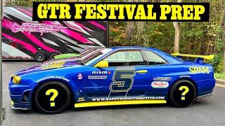 SPAM R34 GTR GETS NEW WHEELS FOR GTR FESTIVAL