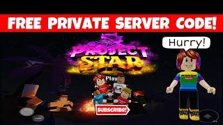 *NEW* FREE PRIVATE SERVER CODE Project Star  |  ROBLOX Anime Game