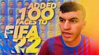 100 FACES ADDED TO FIFA 22! [NEW TURF + GRAPHICS MOD, UNLOCKED ALL BOOTS, BALLS, OUTFITS & GLOVES!!]