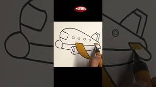 How to Draw an Aeroplan  step by step I Learn Drawing Frog | Learn Drawing