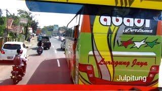 penumpang berteriak~Balapan bus Cirebon Luragung Askaria Vs Abadi