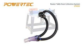 Router Table Dust Collection System POWERTEC 70331 - Woodworking Tools & Accessories