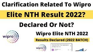 Wipro NTH 2022  Result Clarification Video | Must Watch | Clear All Doubts | Thanks for Support