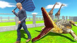 Crocodile ESCAPES From Zoo - Animal Revolt Battle Simulator