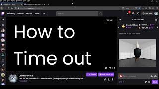 Quick Guide to Twitch Modding 3 - How to Timeout