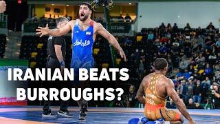 Jordan Burroughs Takes First Ever Loss To An Iranian (Ali Savadkouhi)