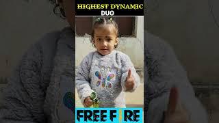 Highest Days Of Dynamic DUO  in Free Fire #freefire#trending#viral#youtube Free Fire Tech