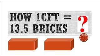 How many bricks in 1 cft | proof of 1cft = 13.5 bricks | Civil Engineer