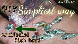 D I Y ARTIFICIAL FISH HEAD#SIMPLIEST WAY OF MAKING FISH HEAD#subid #taod#ulo