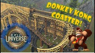 Donkey Kong Coaster! - Universal's Epic Universe - POV - FanMade Proof Of Concept