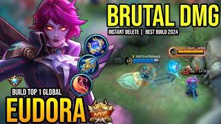 EUDORA BEST BUILD 2024 | BUILD TOP GLOBAL EUDORA GAMEPLAY | MOBILE LEGENDS