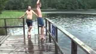 Trottel-Salto des Jahres - Slow Motion Dock Jump Fail