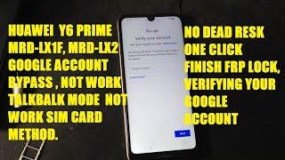 Huawei Y6 Prime 2019 Google Account Bypass 2020