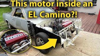 You’ve Never Seen an El Camino Engine Bay Like THIS! | Body Swap Madness