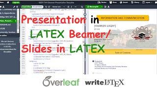 How to make Presentation in Latex Beamer Overleaf | Slides in Latex