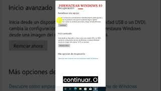 Formatear o Restaurar #windows  10/11 SIN USB   #informatica #pcgaming #pc #argentina