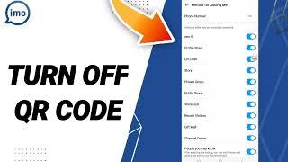 How To Turn Off QR Code On Imo App