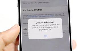 How To FIX Unable To Remove Payment Method Due To Active Subscription! (2024)