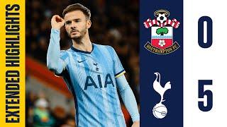 Southampton 0-5 Tottenham Hotspur | Extended Premier League Highlights