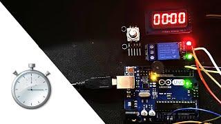 Arduino Minute Count Down Timer On off Relay using Rotary encoder & TM1637 display