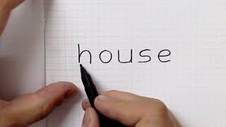 How to turn word house into cartoon - Words into cartoons