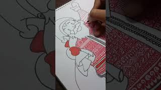 Merry Christmas #new #diy #mandala #santa #christmas #red #asthetic #satisfying #easy #shorts #art