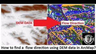 How to find a flow direction using DEM data in ArcMap? | #FlowDirection | #Fill| #mapping #arcmap
