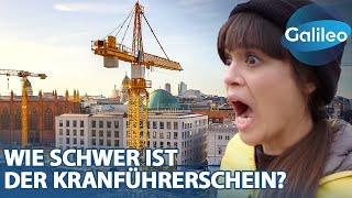 "Was für ein Psycho-Terror!" - "Galileo"-Reporterin Claire als Kranführerin