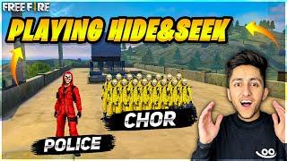 Playing Hide & Seek Finding These CRIMINALS  on Factory Roof - Garena Free Fire