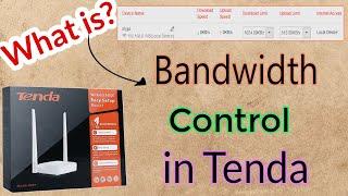 How to set Bandwidth Control in tenda router n301 2021