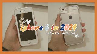 [ rei log #11 ] decorating my iPhone 6 in 2024 (white aesthetic)