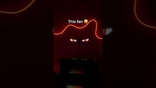 This fan is honestly crazy  #led #animefan #anime #ledlights #hologram #animeedit #shorts