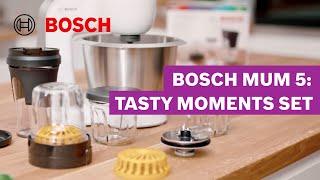 Mixen, Mahlen, Hacken und Aufbewahren – Tasty Moments Set für die MUM 5 | Bosch MUM