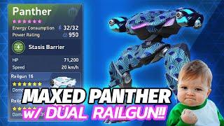 Maxed Panther with Dual Railguns Gameplay | Dual Railgun Review | Mech Arena