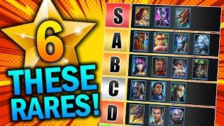 8 RARE Champions You MUST MAX LEVEL - Raid: Shadow Legends Best Rares 2024