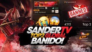TOP 1 GLOBAL BANIDO! SANDER TV USANDO HACKER NO FREE FIRE